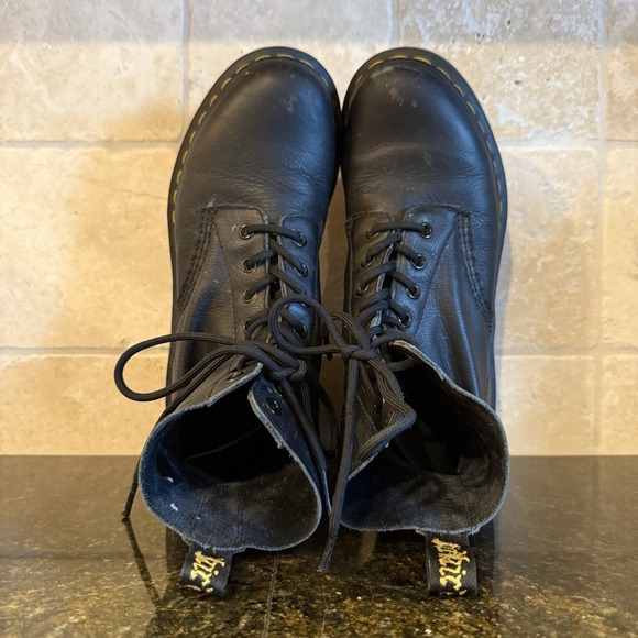 Dr. Martens Y2K Pascal Boots Women's 8 Black Leather Combat Boot - Picture 10 of 14